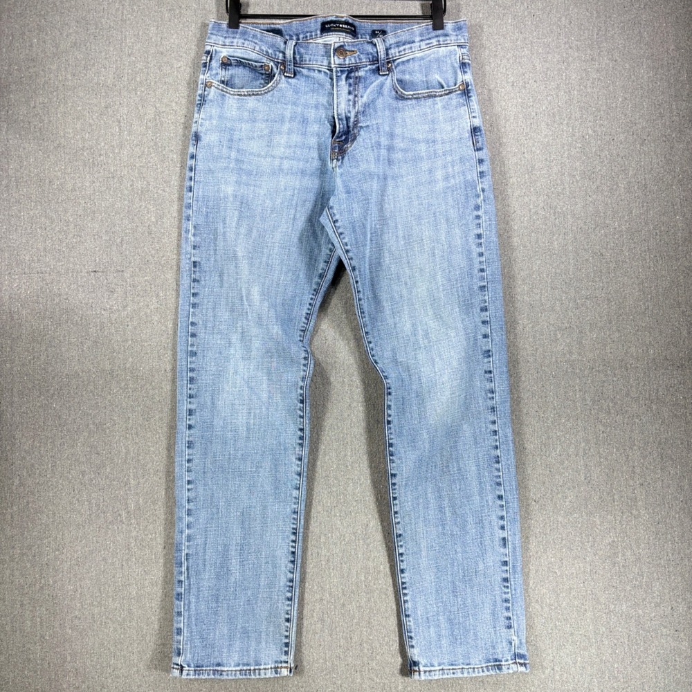 Lucky Brand 221 Straight Leg Jeans Mens 34x32 Light Wash Denim Pants